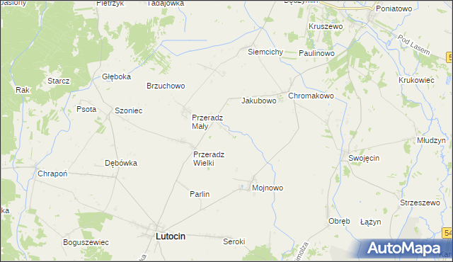 mapa Przeradz Nowy, Przeradz Nowy na mapie Targeo