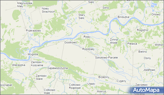 mapa Rozdziały, Rozdziały na mapie Targeo