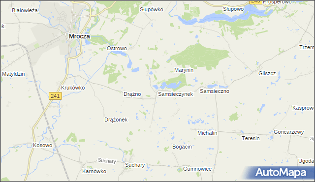 mapa Samsieczynek, Samsieczynek na mapie Targeo