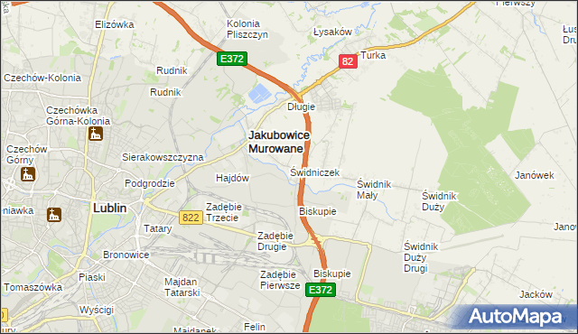 mapa Świdniczek, Świdniczek na mapie Targeo