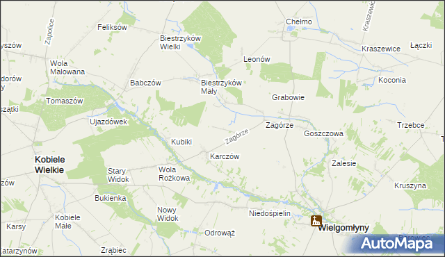 mapa Wólka Bankowa, Wólka Bankowa na mapie Targeo