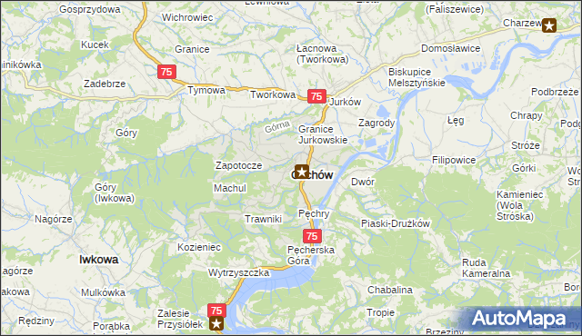 mapa Czchów, Czchów na mapie Targeo