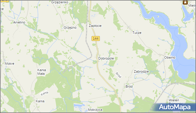 mapa Dobropole gmina Dobra, Dobropole gmina Dobra na mapie Targeo