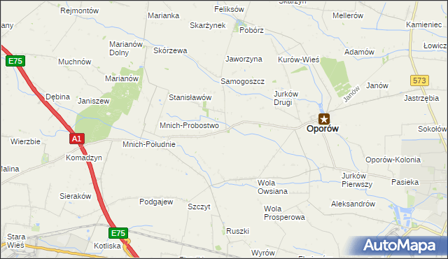 mapa Golędzkie, Golędzkie na mapie Targeo