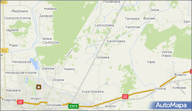 mapa Gotówka, Gotówka na mapie Targeo