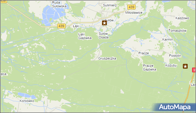 mapa Gruszeczka, Gruszeczka na mapie Targeo