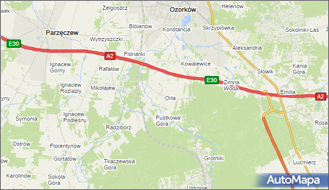 mapa Orła, Orła na mapie Targeo