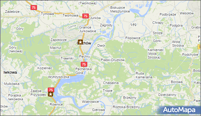 mapa Piaski-Drużków, Piaski-Drużków na mapie Targeo
