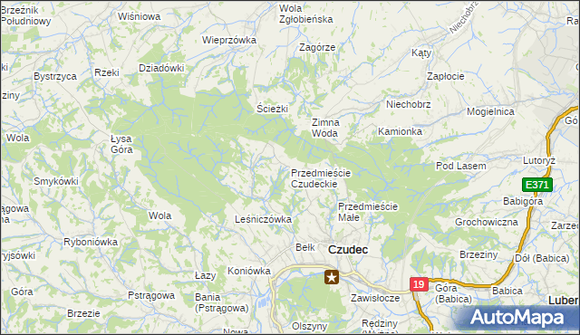 mapa Przedmieście Czudeckie, Przedmieście Czudeckie na mapie Targeo