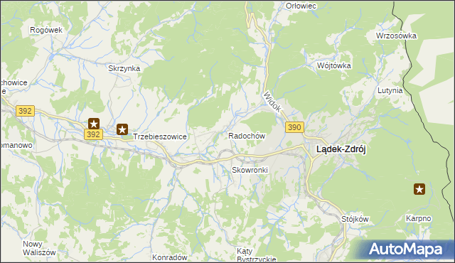 mapa Radochów, Radochów na mapie Targeo