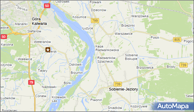 mapa Radwanków Szlachecki, Radwanków Szlachecki na mapie Targeo