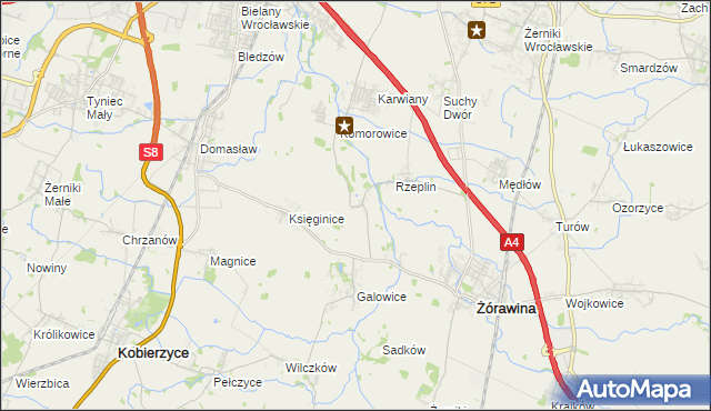 mapa Szukalice, Szukalice na mapie Targeo