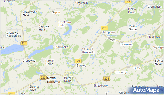 mapa Szumleś Królewski, Szumleś Królewski na mapie Targeo