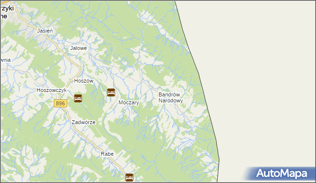 mapa Bandrów Narodowy, Bandrów Narodowy na mapie Targeo