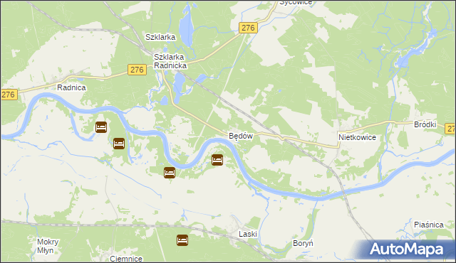 mapa Będów, Będów na mapie Targeo