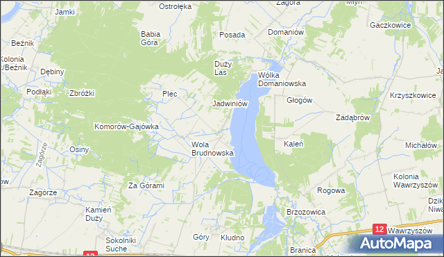 mapa Brudnów, Brudnów na mapie Targeo