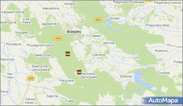 mapa Czempisz, Czempisz na mapie Targeo