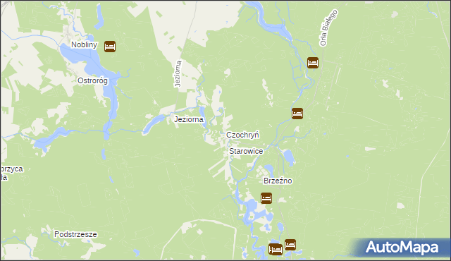 mapa Czochryń, Czochryń na mapie Targeo