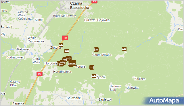 mapa Czumażówka, Czumażówka na mapie Targeo