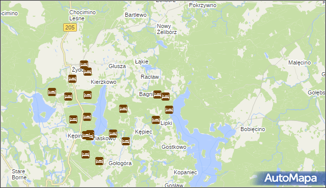 mapa Czyżewo gmina Polanów, Czyżewo gmina Polanów na mapie Targeo