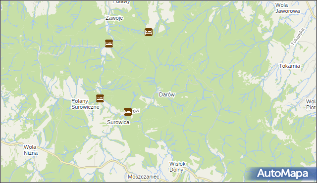 mapa Darów, Darów na mapie Targeo