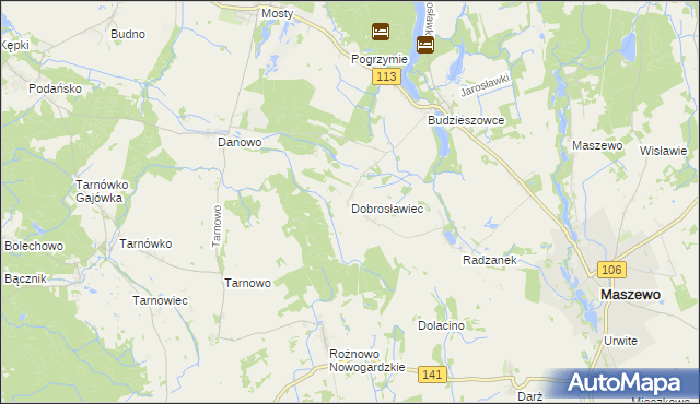 mapa Dobrosławiec, Dobrosławiec na mapie Targeo