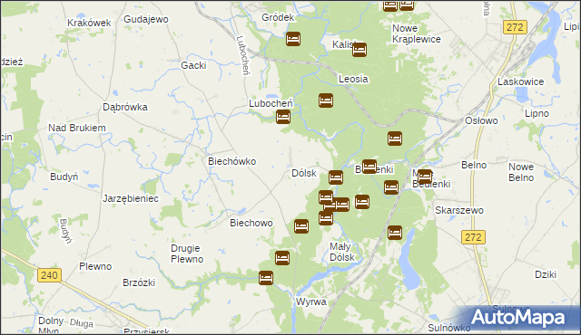 mapa Dólsk, Dólsk na mapie Targeo