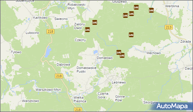 mapa Domatowo, Domatowo na mapie Targeo