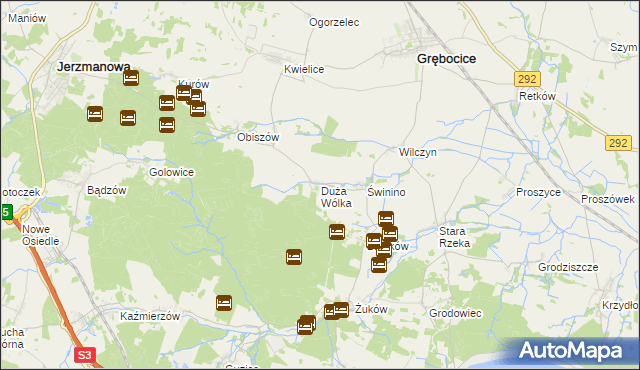 mapa Duża Wólka, Duża Wólka na mapie Targeo