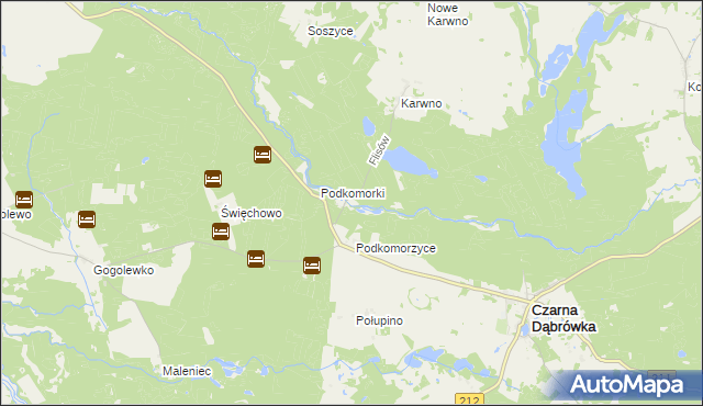 mapa Flisów, Flisów na mapie Targeo