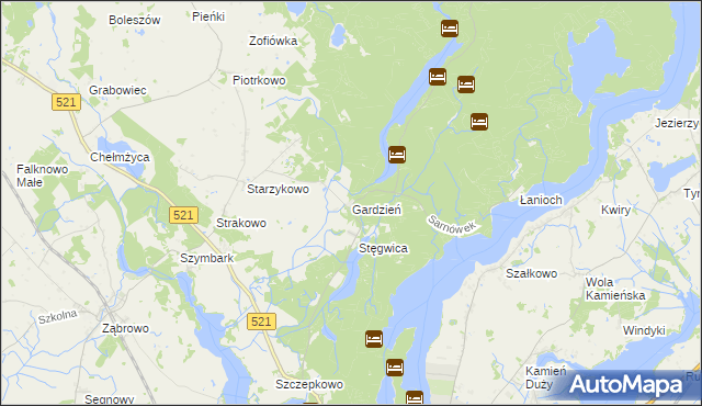 mapa Gardzień, Gardzień na mapie Targeo