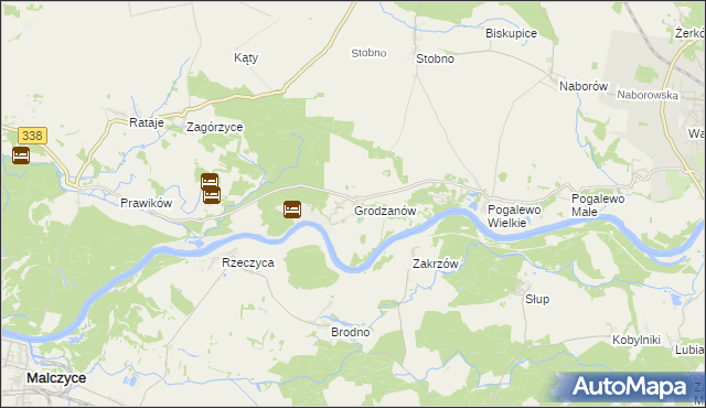 mapa Grodzanów, Grodzanów na mapie Targeo