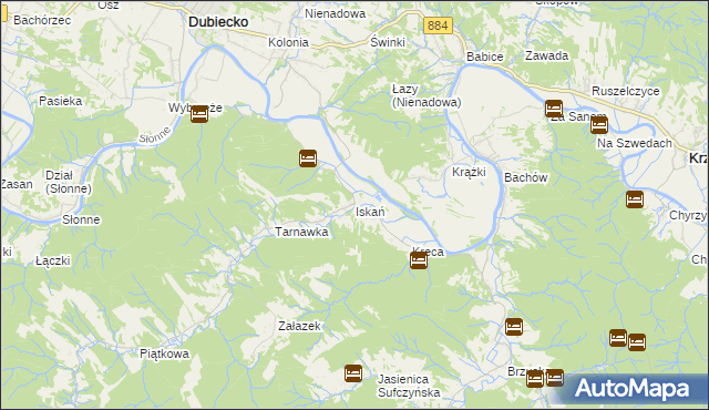 mapa Iskań, Iskań na mapie Targeo