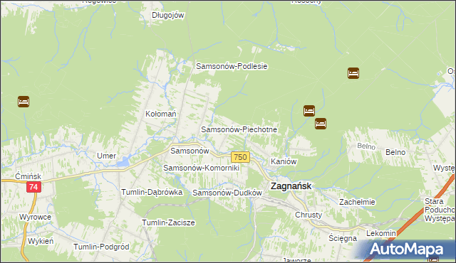 mapa Jasiów, Jasiów na mapie Targeo