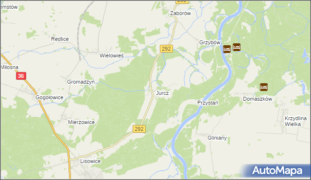 mapa Jurcz, Jurcz na mapie Targeo