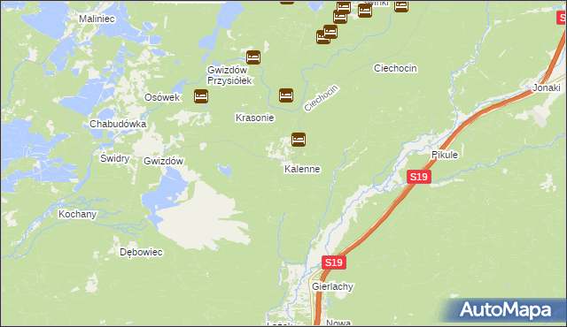 mapa Kalenne, Kalenne na mapie Targeo