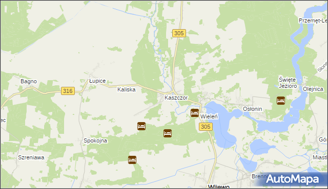 mapa Kaszczor, Kaszczor na mapie Targeo