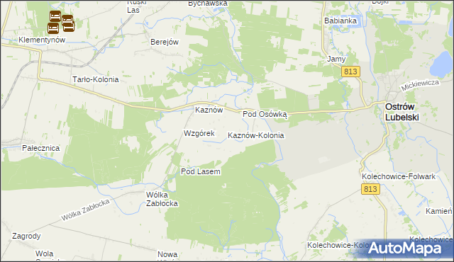 mapa Kaznów-Kolonia, Kaznów-Kolonia na mapie Targeo