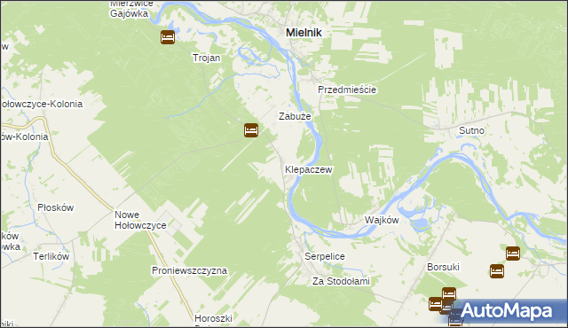 mapa Klepaczew, Klepaczew na mapie Targeo