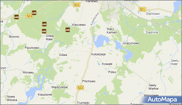mapa Kołodzieje gmina Prabuty, Kołodzieje gmina Prabuty na mapie Targeo