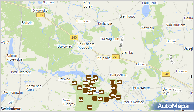 mapa Krupocin, Krupocin na mapie Targeo