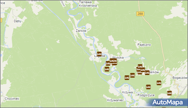 mapa Łagoda, Łagoda na mapie Targeo