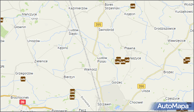 mapa Ludów Polski, Ludów Polski na mapie Targeo