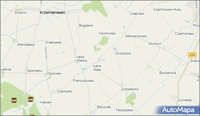 mapa Maciejewo gmina Poniec, Maciejewo gmina Poniec na mapie Targeo