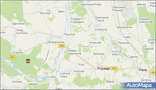 mapa Michalinów, Michalinów na mapie Targeo