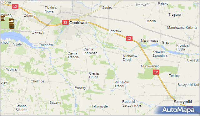 mapa Michałów Czwarty, Michałów Czwarty na mapie Targeo