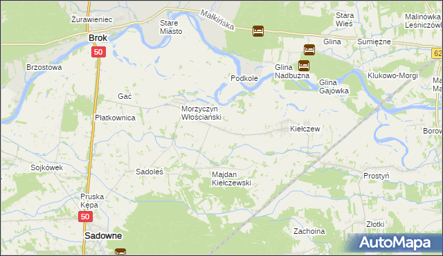 mapa Morzyczyn-Włóki, Morzyczyn-Włóki na mapie Targeo