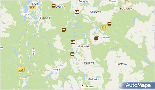 mapa Mzdowiec, Mzdowiec na mapie Targeo