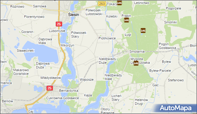 mapa Niedźwiady Duże, Niedźwiady Duże na mapie Targeo