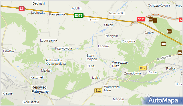mapa Niemirów gmina Rejowiec, Niemirów gmina Rejowiec na mapie Targeo